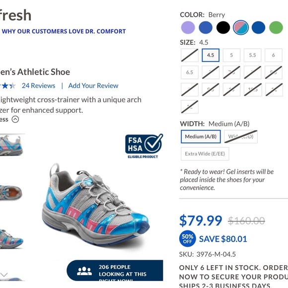 Dr. Comfort Diabetic Sneakers - Picture 7 of 9